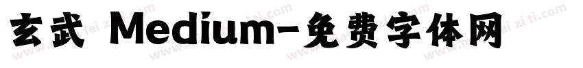 玄武 Medium字体转换